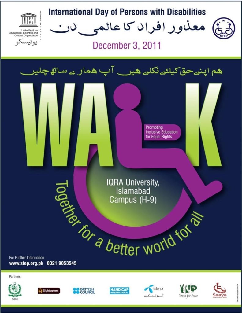Walk on International Day of Persons with Disabilities December 03, 2011