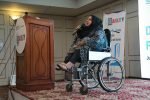 DFID Global Summit A Female Wheelchair User Addressing on the Summit