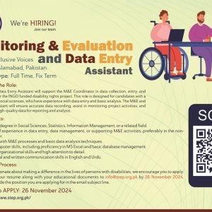 Position: Monitoring and Evaluation (M&E) and Data Entry Assistant