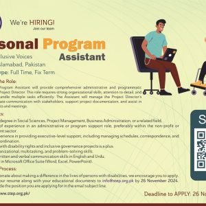 Position: Personal Program Assistant