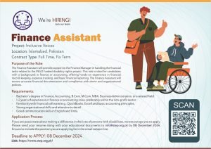 Flyer: Finance Assistant STEP-Hiring 2024 for more detail please visit https://www.step.org.pk/position-finance-assistant/