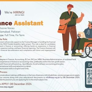 Position: Finance Assistant