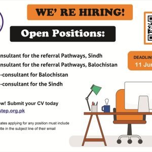Consultancy Positions: Referral Pathways – Sindh & Balochistan