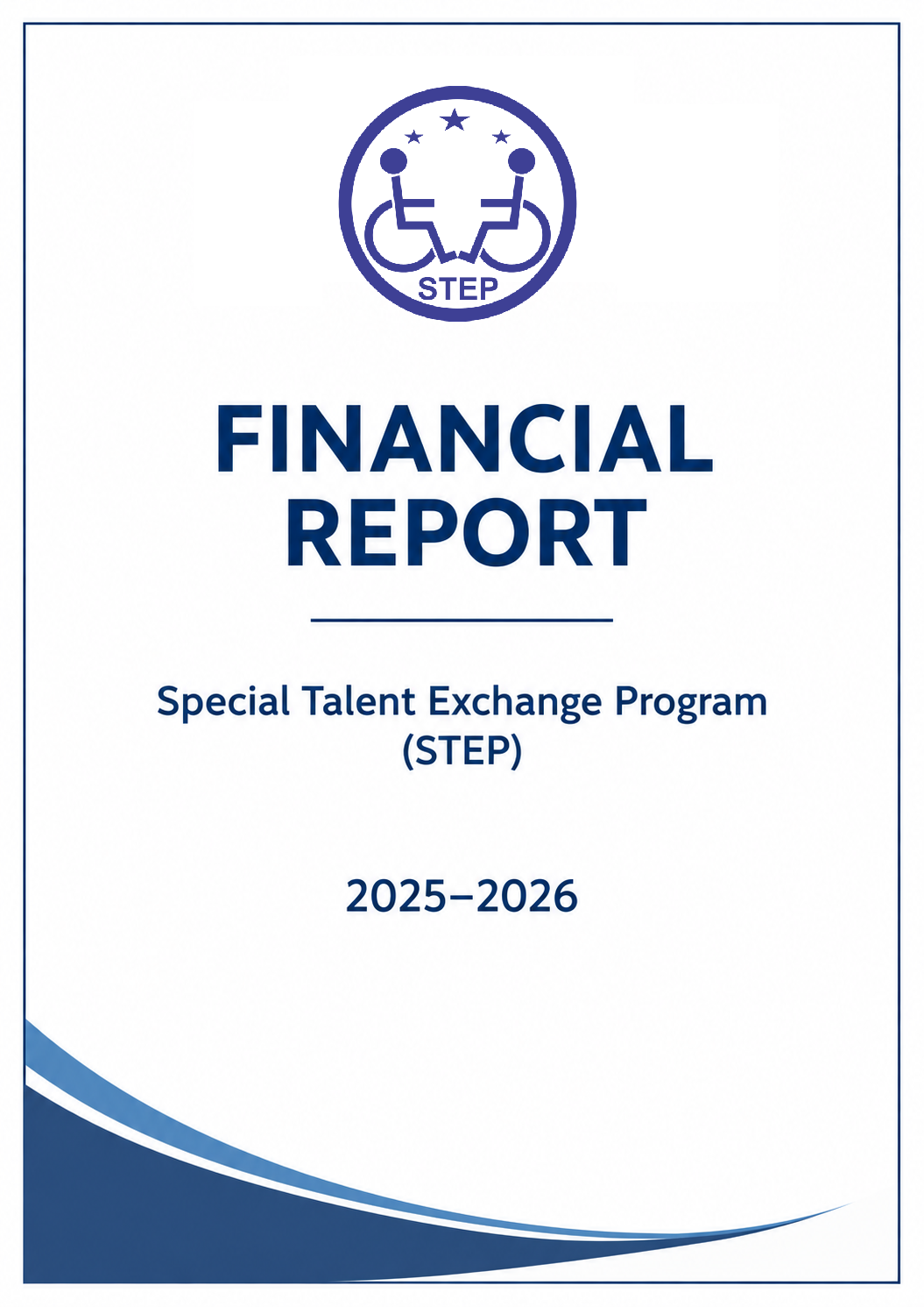 STEP Financial Report Cover Page 2025–2026